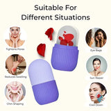 Silicone ice roller for face massager