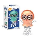 Dancing Jellyfish Toy for Kids with Music, LED Lights & 360° Bump-and-Go Action – Battery Operated Cartoon Jellyfish Robot