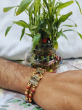 Rudraksha Gold-plated Bracelet (Pack of 1)